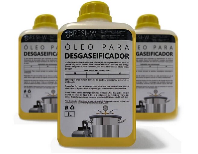 Óleo para desgaseificador de resina de poliuretano (PU) Óleo profissional para Desgaseificador de Resinas de poliuretano (PU) e epóxi.