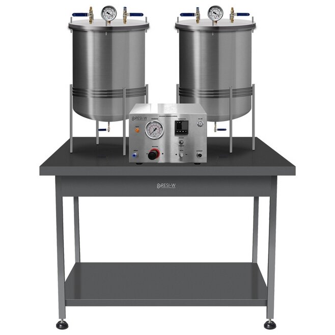 Máquina aplicadora, dosadora e resinadora com tanques, semiautomática de resina poliuretano (PU) para resinagem Resinadora, aplicadora e dosadora com tanques de resinas epóxi ou poliuretano (PU) para resinagem.